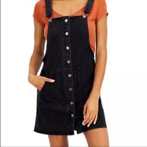 Zara Black Denim Mini Dress